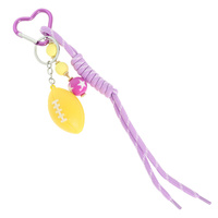 FOOTBALL WRISTLET KEYCHAIN BAG CHARM